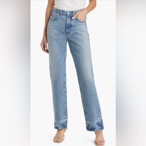 NWT AG Alexxis High Waist Straight Leg Jeans | 17 Years West Lake | Size 28